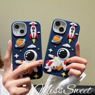 เคสซิลิโคนนิ่ม ลายการ์ตูนนักบินอวกาศ สําหรับ IPhone 14 13 12 11 Pro Max