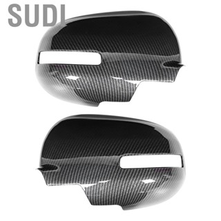 Sudi mirror cover Car Mirror Left Right Rearview Cover Carbon Fiber Decorative Cap Fit for Mitsubishi Outlander 13‑16 car