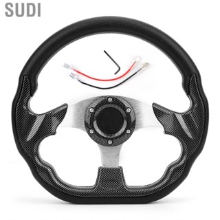 Sudi steering wheel Car Horns 320MM Universal Steering Wheel Carbon Fiber Style Racing Drift with Horn Button