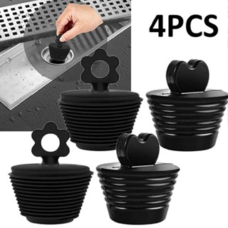 4pcs Bathtub Stoppers Tub Stoppers Bathtub Silicone Sink Drain Plug Bath Stopper