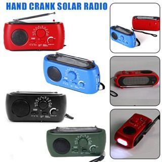 1pc New Flashlight AM/FM/SW/NOAA Hand Crank Solar Emergency Radio Power Bank