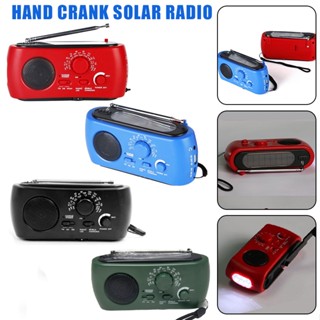 1pc New Flashlight AM/FM/SW/NOAA Hand Crank Solar Emergency Radio Power Bank