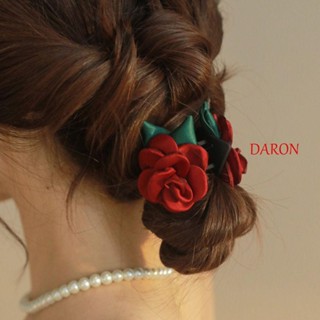 Daron Camellia กิ๊บติดผมหางม้า ขนาดเล็ก สีแคนดี้ สไตล์เกาหลี