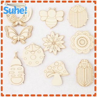 Suhe แผ่นไม้เปล่า รูปสัตว์ ผึ้ง ดอกไม้ สําหรับตกแต่งบ้าน ปาร์ตี้ 30 ชิ้น