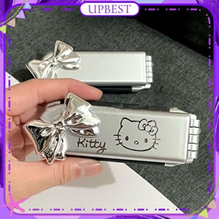 ♕ หวีถุงลมพับได้ Sanrio แบบพกพา Hello Kitty หวีกระจกในตัวแบบใช้คู่ หวีเดินทางพร้อมกระจก อุปกรณ์จัดแต่งทรงผม 5 แบบ UPBEST