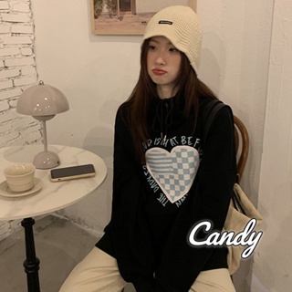 Candy Kids  เสื้อผ้าผู้ญิง แขนยาว เสื้อฮู้ด คลุมหญิง สไตล์เกาหลี แฟชั่น  ทันสมัย Chic Unique Trendy A98J38C 36Z230909