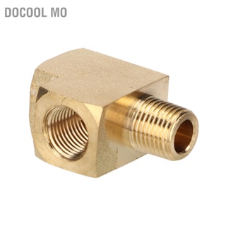 Docool Mo Solid Tee ท่อทองเหลือง 1000 PSI 1/8in NPt ด้ายชายป้องกันการกัดกร่อนสำหรับการปรับเปลี่ยนรถยนต์