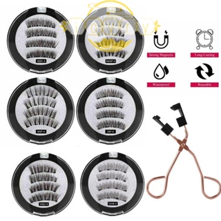 Ivory ขนตาปลอม แบบแม่เหล็ก ไร้กาว ใช้ซ้ําได้ 3D สําหรับผู้หญิง
