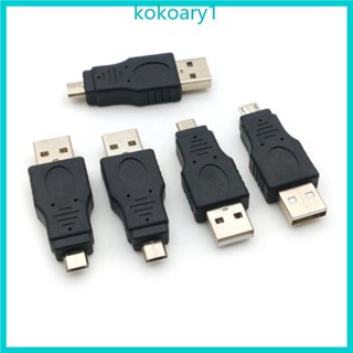 Koko ปลั๊กแปลงข้อมูล USB ตัวผู้ เป็น Micro ตัวผู้ สําหรับคอมพิวเตอร์ แล็ปท็อป