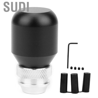 Sudi Shift Knob Adapter  Aluminum Alloy SK003 Telescopic Gear Universal Adjustable Frosted Black Upgrade Short Stick Head