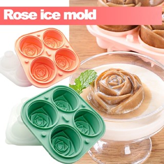 1pc New Rose Ice Cube Mold Ice Cube Tray Cocktails Whisky Silicone Ice Maker