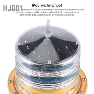 HJ001 IP68 Solar Power Barge Safety Beacon Light 20LEDs กระพริบลอย 256 ลูกปัดโคมไฟสำหรับเรือ Marine เรือ
