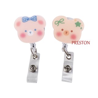 Preston คลิปหนีบป้ายชื่อ ลายผลไม้ ปากจระเข้ หมุนได้ 360 องศา สีแคนดี้ เครื่องเขียน สําหรับหมอ พยาบาล สํานักงาน