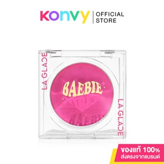 LA GLACE Baebie Vibes Cream Blush Baebie In Love 4g ครีมบลัชเนื้อสมูทเฉดชมพูอมม่วงจาก Laglace.