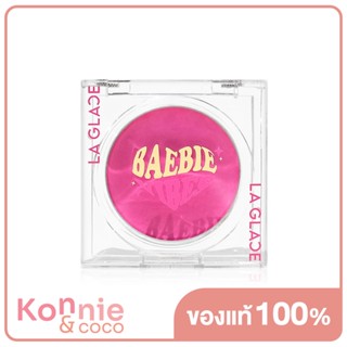 LA GLACE Baebie Vibes Cream Blush Baebie In Love 4g ครีมบลัชเนื้อสมูทเฉดชมพูอมม่วงจาก Laglace.