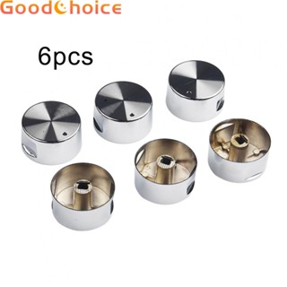 Rotary Switch 38*19mm 6 Pieces Easy Installation Modern Round Silver Simple