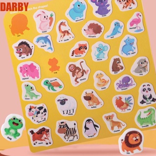 Darby สติกเกอร์ ลายการ์ตูน หลายฉาก ใช้ซ้ําได้ สําหรับตกแต่งสมุดภาพ DIY