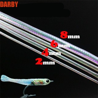 Darby เหยื่อตกปลา แบบถัก ประดับไข่มุก สีขาว 2 มม. 4 มม. 6 มม. 8 มม.