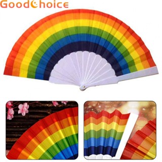 Folding Fan Chinese Fans Folding Hand Held Rainbow Fan Spanish Fans Durable Fan