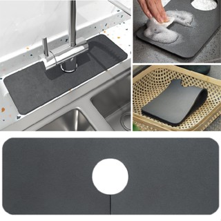 New Soft Diatomite Absorbent Faucet Floor Mat Waterproof Faucet Splash Guard