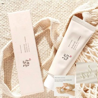 Spf50 + ความงามของ Joseon Rice ครีมกันแดดโปรไบโอติก Sun Relief น้ำหนักเบาครีม Organic Body Protector สำหรับผู้หญิง nuuo