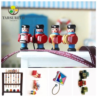 Tarsureth โมเดลบล็อกตัวต่อ รูปกลอง หลากสี สําหรับตกแต่งบ้านตุ๊กตา 1/6 1/12 DIY