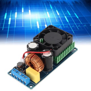 Superage IRS2092S เครื่องขยายเสียง 500W Mono Channel D HiFi Power Amp Board พร้อมพัดลมระบายความร้อนสำหรับ DIY เสียงระบบ