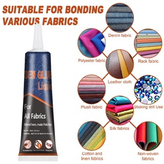 New 50ml Sew Glue Liquid Bonding Repair For Clothes Denim Fabric/Leather
