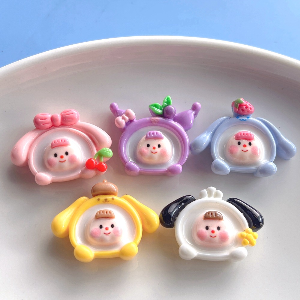 [4 #] Jibbitz Crocs ใหม่ แผ่นกาวเรซิ่น ลายการ์ตูน หลายหน้า แฮนด์เมด DIY อุปกรณ์เสริม สําหรับติดตกแต่งรองเท้า SC