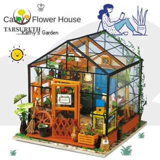 Tarsureth โมเดลบ้านตุ๊กตาไม้ แฮนด์เมด DIY สําหรับตกแต่งบ้านตุ๊กตา