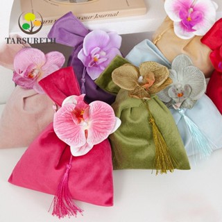 Tarsureth ถุงขนม ผ้ากํามะหยี่ สีพื้น สําหรับใส่เครื่องประดับ งานแต่งงาน