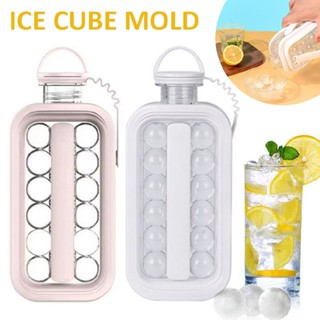 New 2 in 1 Ice Ball Maker Ice Cube Tray with Lid Ice Hockey Kettle for Cocktails