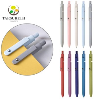 Tarsureth ปากกาหมึกเจล 0.5 มม. 5 ชิ้น พร้อมไส้ปากกาลูกลื่น 10 ชิ้น สีดํา สไตล์วินเทจ สําหรับโรงเรียน สํานักงาน