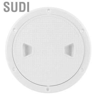 Sudi Hatch Cover Marine 6in ABS Deck  White Round -UV Corrosion Resistant Boat Inspection Parts