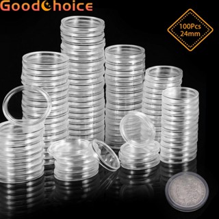 Coin capsules Protection Accessories Collection 100pcs 24mm Plastic Holder