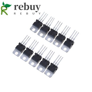 Rebuy เครื่องควบคุมแรงดันไฟฟ้า LM317T LM317 1.2V เป็น 37V 10 ชิ้น