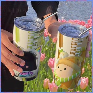 🪆[สินค้าแอนิเมชั่น Limited 🥤Thermos Cup🥤 กระติกน้ําร้อน สเตนเลส ลายการ์ตูน แบบพกพา พร้อมหลอดดูด มีประโยชน์ คุณภาพสูง สําหรับผู้หญิง