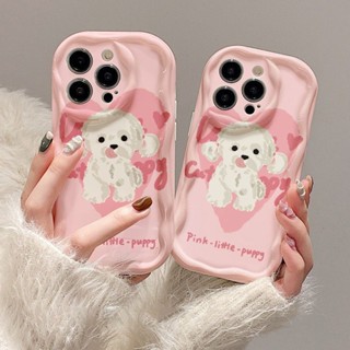 ใหม่ เคสโทรศัพท์มือถือแบบนิ่ม กันกระแทก ลายการ์ตูนสุนัข สีขาว สําหรับ OPPO Reno8T Reno8 Reno7pro reno6 7z Reno5 R17 A53 A9 2020 4Z 5G F11 A31 A15 A3S A78 A77