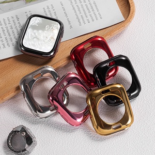 เคส TPU นิ่ม แบบบางพิเศษ อุปกรณ์เสริม สําหรับ Apple Watch Series 8 7 6 SE 5 4 3 41 มม. 45 มม. 42 มม. 38 มม. iWatch 44 มม. 40 มม.