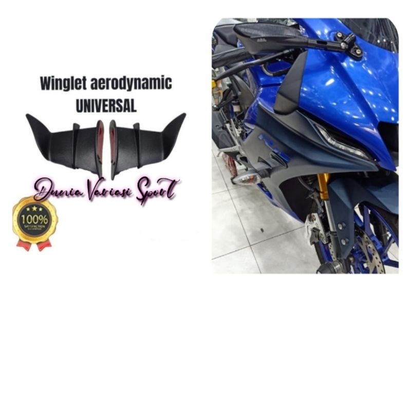 Winglet Wingled Aerodynamis Winglet Wings CBR, R15, Ninja, GSX, Nmax, Aerox, Lexi, Xmax