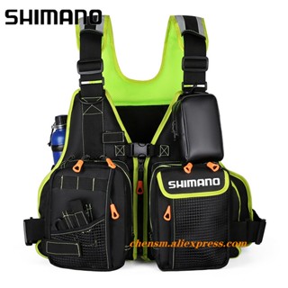 Shimano เสื้อชูชีพตกปลา สะท้อนแสง อเนกประสงค์ กันน้ํา ถอดออกได้ หลายกระเป๋า สําหรับผู้ชาย