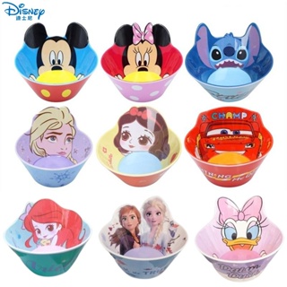 Disney ชามเมลามีนเรซิ่น กันความร้อน สําหรับใส่อาหารเด็กทารก 450 มล.