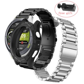สําหรับ Amazfit Cheetah Pro Band สร้อยข้อมือ พร้อมเคส tpu ป้องกันหน้าจอ สายนาฬิกาโลหะ