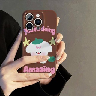 เคสโทรศัพท์มือถือแบบแข็ง ลายการ์ตูนลูกสุนัข สร้างสรรค์ สําหรับ Iphone 14promax 13 11 12 14Pro XR XS12