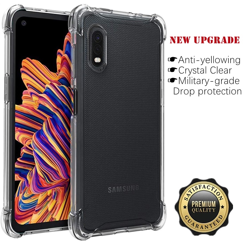 【คริสตัลใส】เคสเจลลี่นิ่ม แบบใส กันรอยขีดข่วน เกรดทหาร สําหรับ Samsung Galaxy Xcover Pro 6.3 นิ้ว SM-