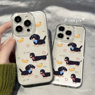 เคสโทรศัพท์มือถือใส แบบนิ่ม กันกระแทก ลายดัชชุน สําหรับ Apple iPhone 11 pro max 7 8 plus xr XS max 14 pro max 12 13 pro max 12pro 7 8p XS