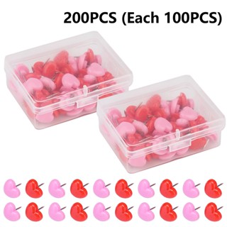 200pcs Reusable Plastic Home Cute Lightweight Easy To Use Storage Box Wall Decoration Cork Panels Push Pins