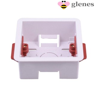 Glenes ตลับคาสเซ็ตติดผนัง 86 แบบ ทรงสี่เหลี่ยม ลึก 35 46 มม. สีขาว สําหรับบ้าน