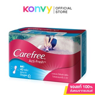 แผ่นอนามัย แคร์ฟรี แอคทิ-เฟรช ออกซิเจน Carefree แผ่นอนามัย Acti-Fresh Oxygen 40pcs.