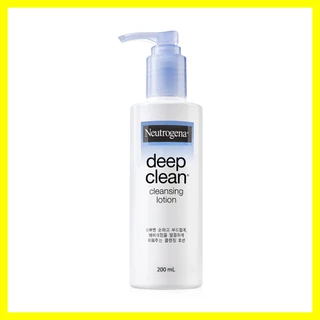Neutrogena Deep Clean Cleansing Lotion 200ml นูโทรจีนา เมคอัพรีมูฟเวอร์เนื้อโลชั่น.